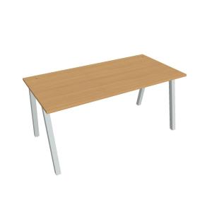 Pracovný stôl UNI A, 160x75,5x80 cm, buk/sivá