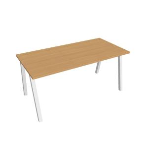 Pracovný stôl UNI A, 160x75,5x80 cm, buk/biela