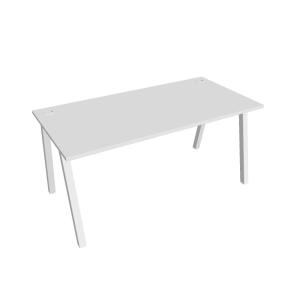 Pracovný stôl UNI A, 160x75,5x80 cm, biela/biela
