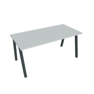 Pracovný stôl UNI A, 160x75,5x80 cm, sivá/čierna