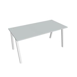 Pracovný stôl UNI A, 160x75,5x80 cm, sivá/biela