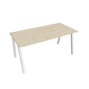 Pracovný stôl UNI A, 160x75,5x80 cm, agát/biela