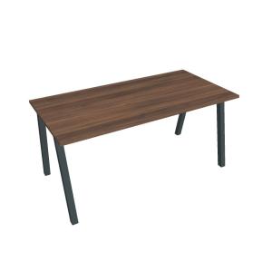 Pracovný stôl UNI A, 160x75,5x80 cm, orech/čierna