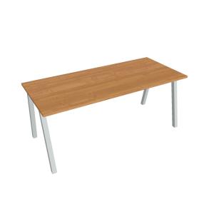 Pracovný stôl UNI A, 180x75,5x80 cm, jelša/sivá