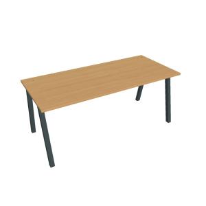 Pracovný stôl UNI A, 180x75,5x80 cm, buk/čierna
