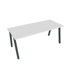 Pracovný stôl UNI A, 180x75,5x80 cm, biela/čierna