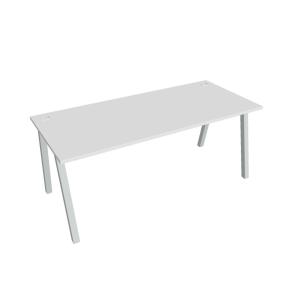 Pracovný stôl UNI A, 180x75,5x80 cm, biela/sivá