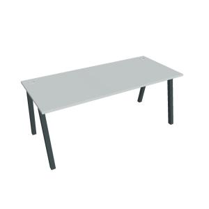 Pracovný stôl UNI A, 180x75,5x80 cm, sivá/čierna