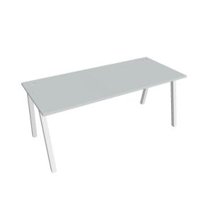Pracovný stôl UNI A, 180x75,5x80 cm, sivá/biela