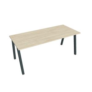 Pracovný stôl UNI A, 180x75,5x80 cm, agát/čierna