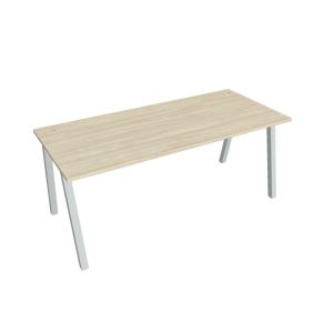 Pracovný stôl UNI A, 180x75,5x80 cm, agát/sivá