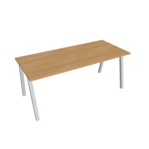 Pracovný stôl UNI A, 180x75,5x80 cm, dub/sivá