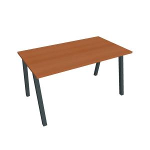 Rokovací stôl UNI A, 140x75,5x80 cm, čerešňa/čierna