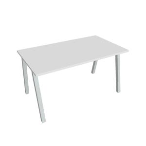 Rokovací stôl UNI A, 140x75,5x80 cm, biela/sivá