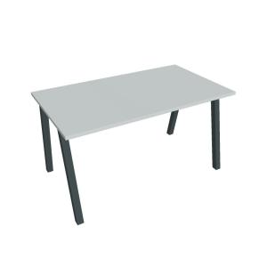Rokovací stôl UNI A, 140x75,5x80 cm, sivá/čierna