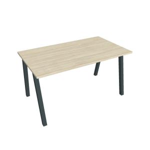 Rokovací stôl UNI A, 140x75,5x80 cm, agát/čierna