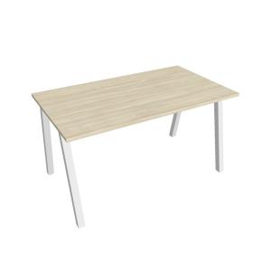 Rokovací stôl UNI A, 140x75,5x80 cm, agát/biela