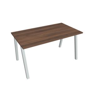 Rokovací stôl UNI A, 140x75,5x80 cm, orech/sivá