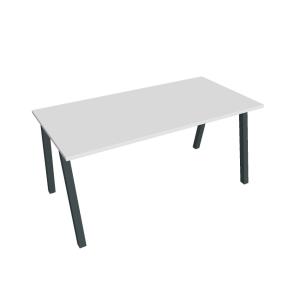 Rokovací stôl UNI A, 160x75,5x80 cm, biela/čierna