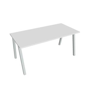 Rokovací stôl UNI A, 160x75,5x80 cm, biela/sivá