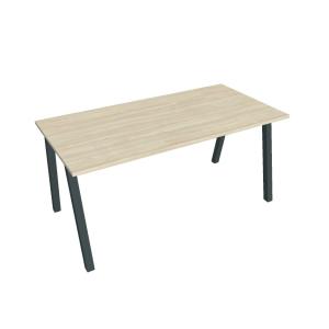Rokovací stôl UNI A, 160x75,5x80 cm, agát/čierna