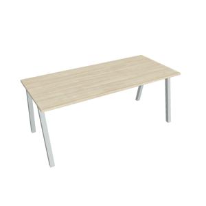 Rokovací stôl UNI A, 180x75,5x80 cm, agát/sivá