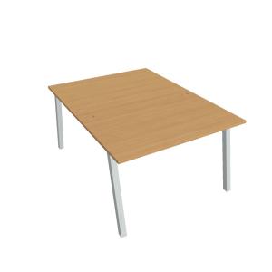 Pracovný stôl UNI A, 120x75,5x160 cm, buk/sivá