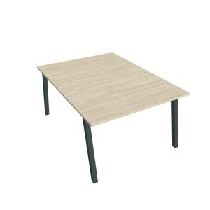 Pracovný stôl UNI A, 120x75,5x160 cm, agát/čierna