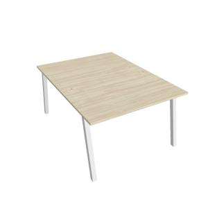 Pracovný stôl UNI A, 120x75,5x160 cm, agát/biela