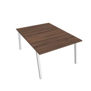 Pracovný stôl UNI A, 120x75,5x160 cm, orech/biela