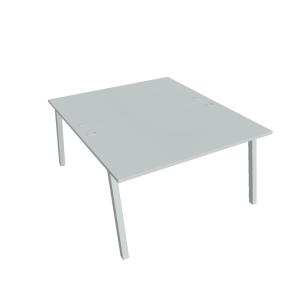 Pracovný stôl UNI A, 140x75,5x160 cm, sivá/sivá