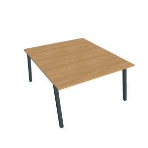 Pracovný stôl UNI A, 140x75,5x160 cm, dub/čierna
