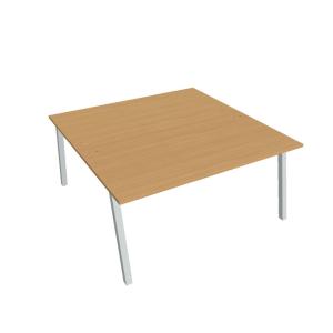 Pracovný stôl UNI A, 160x75,5x160 cm, buk/sivá