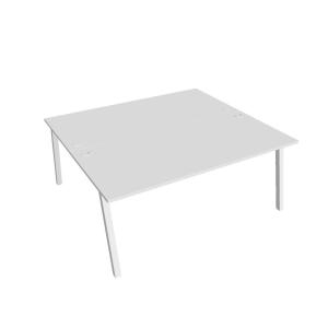 Pracovný stôl UNI A, 180x75,5x160 cm, biela/biela