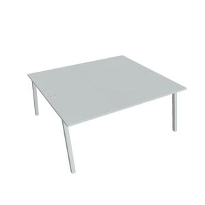 Pracovný stôl UNI A, 180x75,5x160 cm, sivá/sivá