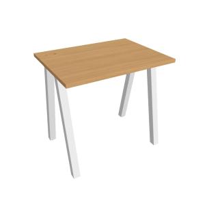 Pracovný stôl UNI A, 80x75,5x60 cm, buk/biela
