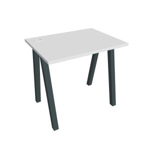 Pracovný stôl UNI A, 80x75,5x60 cm, biela/čierna