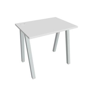 Pracovný stôl UNI A, 80x75,5x60 cm, biela/sivá