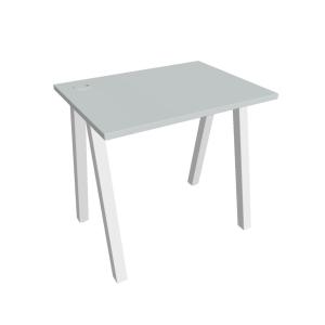 Pracovný stôl UNI A, 80x75,5x60 cm, sivá/biela
