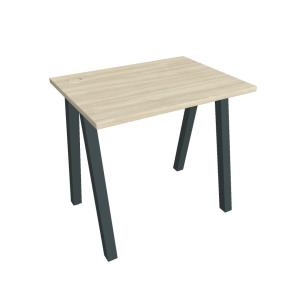 Pracovný stôl UNI A, 80x75,5x60 cm, agát/čierna