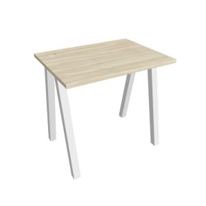 Pracovný stôl UNI A, 80x75,5x60 cm, agát/biela