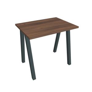 Pracovný stôl UNI A, 80x75,5x60 cm, orech/čierna
