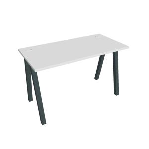 Pracovný stôl UNI A, 120x75,5x60 cm, biela/čierna