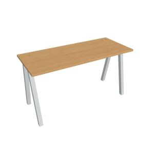 Pracovný stôl UNI A, 140x75,5x60 cm, buk/sivá