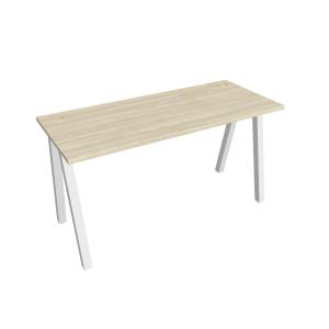 Pracovný stôl UNI A, 140x75,5x60 cm, agát/biela
