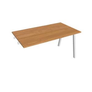 Rokovací stôl UNI A, k pozdĺ. reťazeniu, 140x75,5x80 cm, jelša/biela
