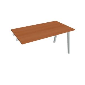 Rokovací stôl UNI A, k pozdĺ. reťazeniu, 140x75,5x80 cm, čerešňa/sivá