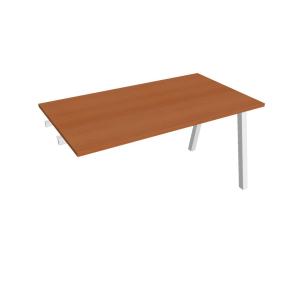 Rokovací stôl UNI A, k pozdĺ. reťazeniu, 140x75,5x80 cm, čerešňa/biela