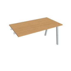 Rokovací stôl UNI A, k pozdĺ. reťazeniu, 140x75,5x80 cm, buk/sivá