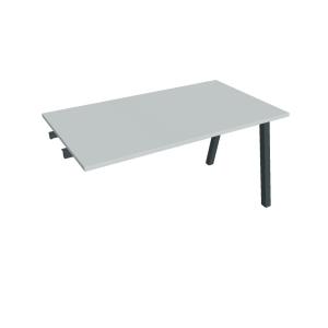 Rokovací stôl UNI A, k pozdĺ. reťazeniu, 140x75,5x80 cm, sivá/čierna